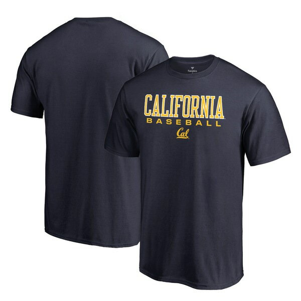 ファナティクス メンズ Tシャツ トップス Cal Bears Fanatics True Sport Baseball TShirt Navy