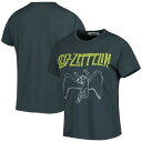 楽天astyデイドリーマー レディース Tシャツ トップス Led Zeppelin Women's Graphic Ringer TShirt Black