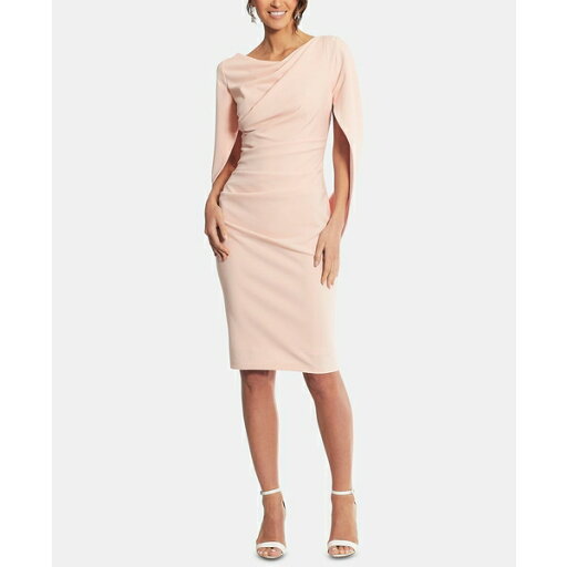 ベッツィ アンド アダム レディース ワンピース トップス Caped Sheath Dress Blush Pink ベッツィ アンド アダム レディース ワンピース トップス Caped Sheath Dress Blush Pink