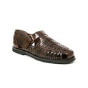 ディアースタッグス メンズ ドレスシューズ シューズ Men's Bamboo-Inspired Fisherman Sandal Dark Brown