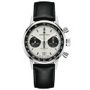 ハミルトン レディース 腕時計 アクセサリー Men's Swiss Automatic Chronograph Intra-Matic Black Leath...