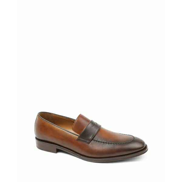 ブルーノマグリ メンズ スリッポン・ローファー シューズ Men's Arezzo Slip On Loafers Cognac, Dark Brown