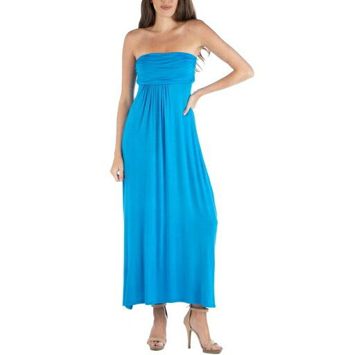 24セブンコンフォート レディース ワンピース トップス Strapless Empire Waist Maxi Dress Sapphire 24セブンコンフォート レディース ワンピース トップス Strapless Empire Waist Maxi Dress Sapphire