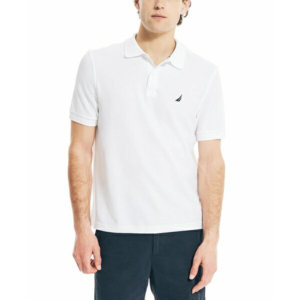 ʥƥ   ȥåץ Men's Classic-Fit Deck Polo Shirt Bright White