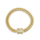 スティールタイム レディース ブレスレット・バングル・アンクレット アクセサリー Miami Cuban Chain with Simulated Diamon...