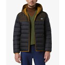 マークニューヨーク メンズ ジャケット&ブルゾン アウター Men's Malone Mixed-Media Colorblocked Packable Hooded Jacket Black(4)