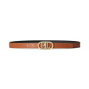 ラルフローレン レディース ベルト アクセサリー Women's Logo Reversible Skinny Leather Belt Black/Tan
