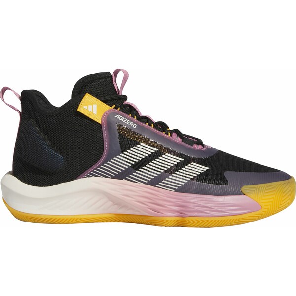 アディダス メンズ フィットネス スポーツ adidas Adizero Select Basketball Shoes Black/White/Yellow