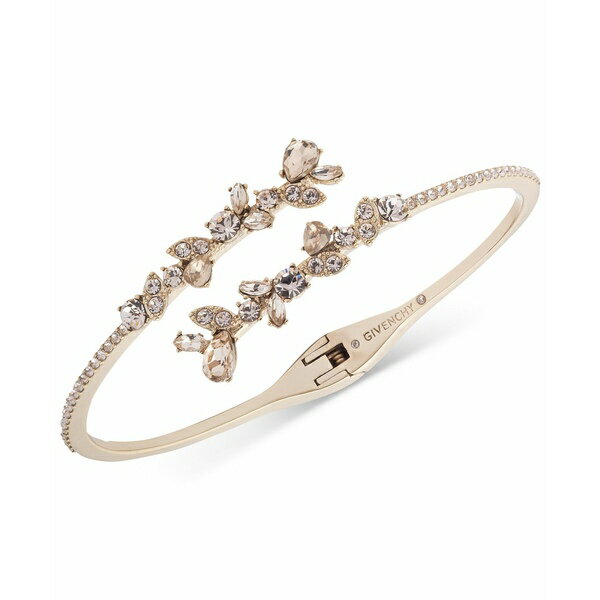 ジバンシー レディース ブレスレット・バングル・アンクレット アクセサリー Crystal Floral Bypass Cuff Bracelet Gold