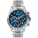 {X Y rv ANZT[ Men's Chronograph Hero Stainless Steel Bracelet Watch 43mm Silver