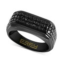 GtB[ RNV fB[X O ANZT[ EFFY&reg; Men's Black Spinel Ring (1-5/8 ct. t.w.) in Black PVD-Plated Sterling Silver Black