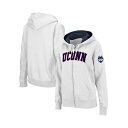 コロシアム レディース パーカー・スウェットシャツ アウター Women's White UConn Huskies Arched Name Full-Zip Hoodie White