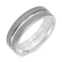 gCg fB[X O ANZT[ Men's Sandblast Double Row Wedding Band in Gray Tungsten Carbide Gray