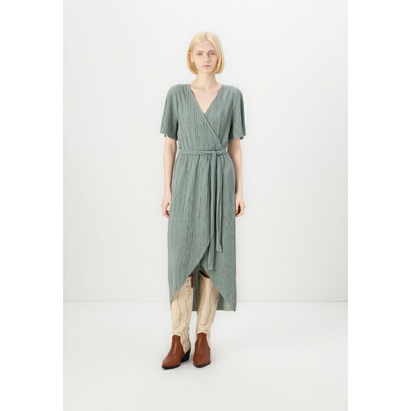 䥹 ǥ ԡ ȥåץ YASOLINDA MIDI WRAP DRESS - Maxi dress - chinois g...