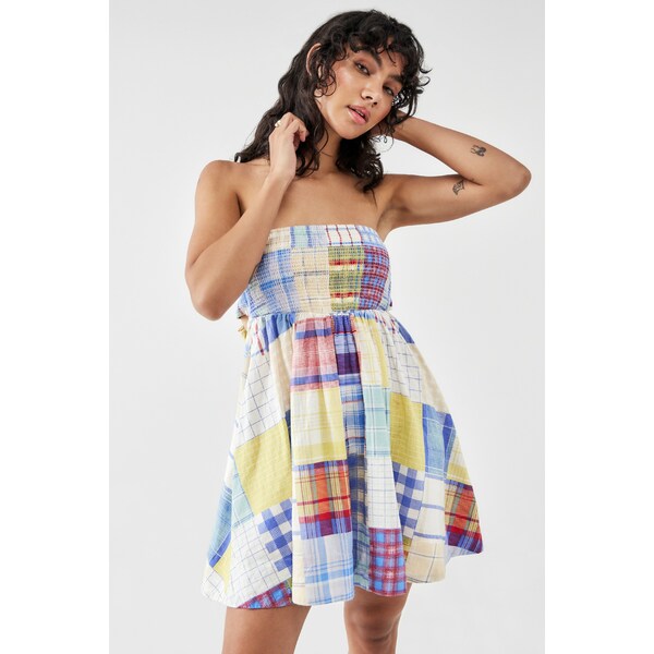 ビー ディ ジー アーバン アウトフィッターズ レディース ワンピース トップス AURORA PATCH DRESS - Day dress - blue patchwork