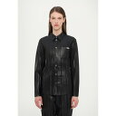 ヘルムート ラング レディース シャツ トップス PLEATED - Button-down blouse - black