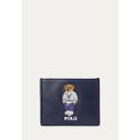 ラルフローレン メンズ 財布 アクセサリー Polo Bear Leather Card Case - Wallet - newport navy