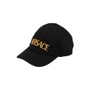 【送料無料】 ヴェルサーチ メンズ 帽子 アクセサリー Hats Black