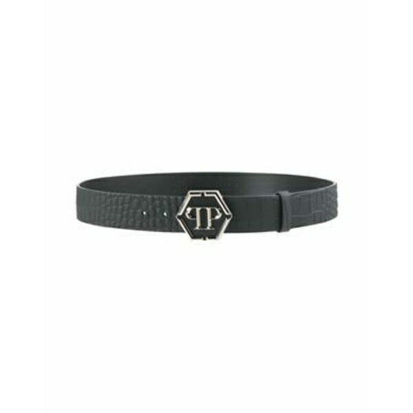 【送料無料】 フィリッププレイン メンズ ベルト アクセサリー Belts Black