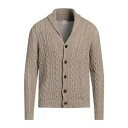 【送料無料】 フェデーリ メンズ カーディガン アウター Cardigans Beige