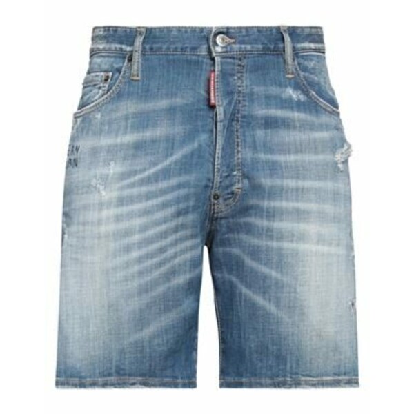 【送料無料】 ディースクエアード メンズ デニムパンツ ボトムス Denim shorts Blue