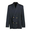 【送料無料】 バルマン メンズ ジャケット&ブルゾン アウター Blazers Blue