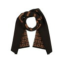 【送料無料】 ジバンシー メンズ マフラー・ストール・スカーフ アクセサリー Scarves Brown