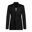 【送料無料】 リックオウエンス メンズ ジャケット&ブルゾン アウター Blazers Black
