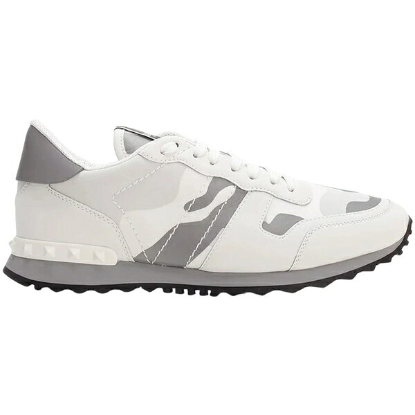 Valentino ヴァレンティノ メンズ スニーカー 【Valentino Garavani Rockrunner Camouflage White Grey...