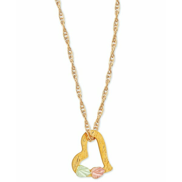 ubN qY S[h fB[X lbNXE`[J[Ey_ggbv ANZT[ Floating Heart Pendant in 10k Yellow Gold with 12k Rose and Green Gold Mlti Gold