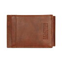 PlXR[ Y z ANZT[ Men's Crunch Magnetic Front-Pocket Leather Wallet Tan