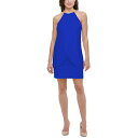 PW[ fB[X s[X gbvX Draped Snake-Chain Halter Dress Cobalt