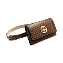 Wj xj[j fB[X xg ANZT[ Women's Faux-Leather Logo Belt Bag Chocolate