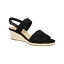 ٥ ǥ  塼 Women's Mariella Espadrille Wedge Sandals Black Suede