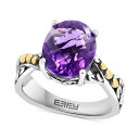 GtB[ RNV fB[X O ANZT[ EFFY&reg; Amethyst Twist Two-Tone Statement Ring (4-7/8 ct. t.w.) in Sterling Silver & 18k Gold-Plate Amethyst