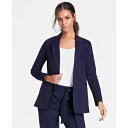 バースリー レディース ジャケット＆ブルゾン アウター Women 039 s Notch-Collar Single Button Blazer, Created for Macy 039 s Bar Navy