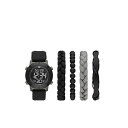 XPb`[Y Y rv ANZT[ Men's Watch Set, Black Black