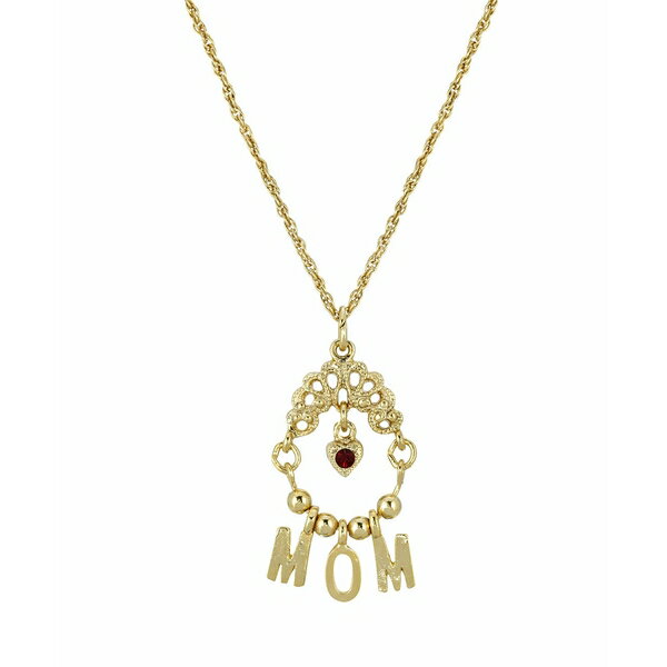 2028 fB[X lbNXE`[J[Ey_ggbv ANZT[ Gold-Tone Red Heart Charm MOM 18