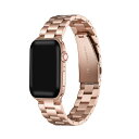 |bV ebN Y rv ANZT[ Men's Sloan 3-Link Stainless Steel Band for Apple Watch Size- 42mm, 44mm, 45mm, 49mm Rose Gold