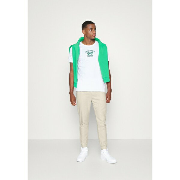 ピア ワン メンズ カジュアルパンツ ボトムス LINEN BLEND JOGGER - Trousers - tan