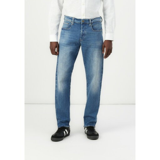 ジースター メンズ デニムパンツ ボトムス Straight leg jeans - azure stretch denim/authentic faded blue ジースター メンズ デニムパンツ ボトムス Straight leg jeans - azure stretch denim/authentic faded blue