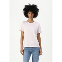 トミー ヒルフィガー レディース Tシャツ トップス CONTRAST FLAG TEE - Basic T-shirt - light pink