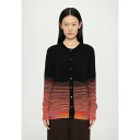 ミッソーニ レディース ニット&セーター アウター BUTTONED CARDIGAN - Cardigan - black/orange/fucsia/cre...
