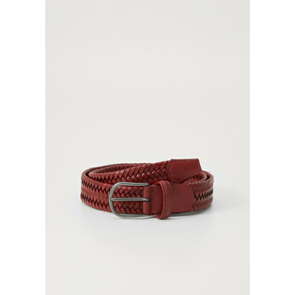 アンダーソンズ メンズ ベルト アクセサリー Belt - red