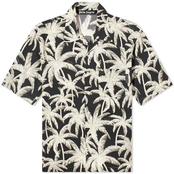 p[EGWFX Y Vc gbvX Palm Angels Vacation Shirt Black