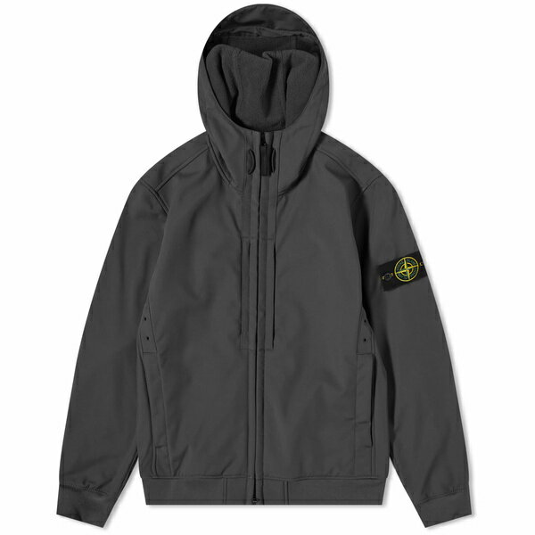 ストーンアイランド ストーンアイランド メンズ ジャケット＆ブルゾン アウター Stone Island Soft Shell-R Hooded Jacket Black