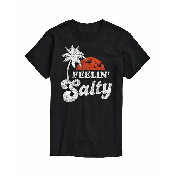 ハイブリッド アパレル レディース カットソー トップス Trendy Juniors Feelin Salty Graphic Tee Black