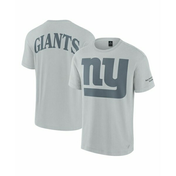 ファナティクス レディース カットソー トップス Men's and Women's Gray New York Giants Elements Ic..