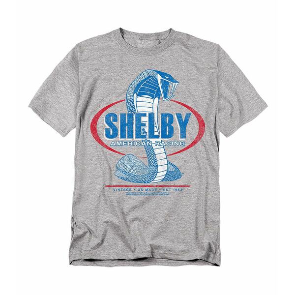 ロゴビジョン メンズ シャツ トップス Men's Carroll Shelby American Racing T-Shirt Athletic heather