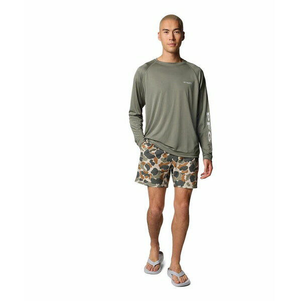 コロンビア メンズ カジュアルパンツ ボトムス Men's PFG Rambler¢ Printed Water Short Fossil Del